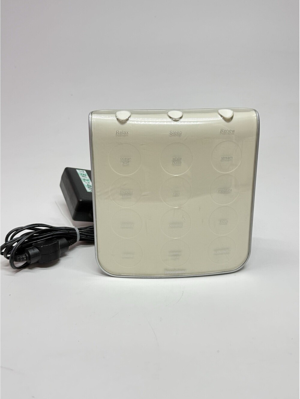 Brookstone Tranquil Moments Sleep Therapy System 12 Sounds White Noise Machine